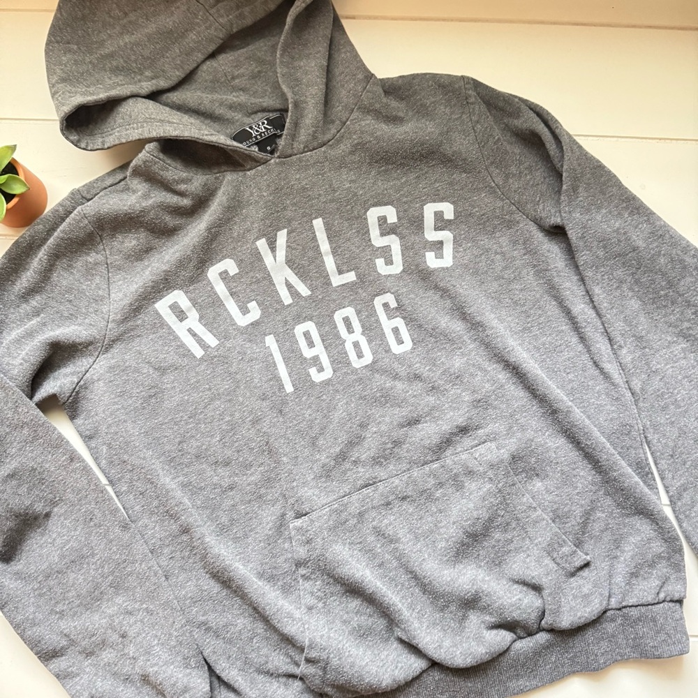 Young & Reckless Gray Hoodie